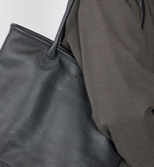 SHIPS「【WEB限定】SHIPS: レザー ショルダー トート バッグ」|トートバッグ|