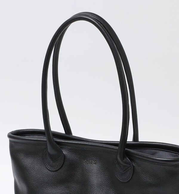 SHIPS「【WEB限定】SHIPS: レザー ショルダー トート バッグ」|トートバッグ|