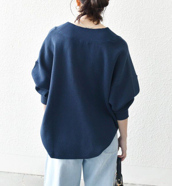 SHIPS any「【WEB限定】SHIPS any:〈手洗い可能〉サカリバ 深Vネック ルーズ プルオーバー」|プルオーバー|