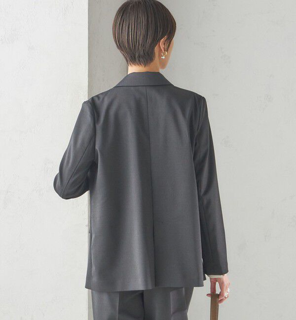SHIPS for women「〈手洗い可能〉ツイル ダブル ジャケット（セットアップ対応）」|テーラードジャケット|