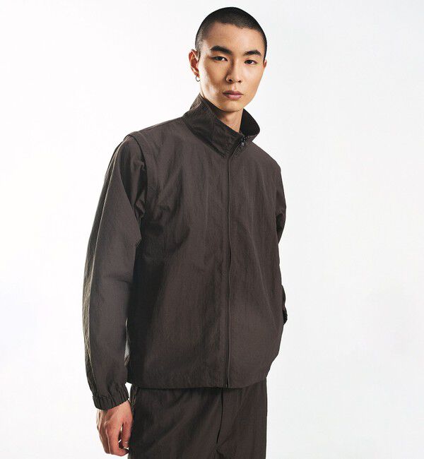 SHIPS「City Ambient Products: 2WAY コンバーチブル トラック ジャケット」|その他|ブラウン