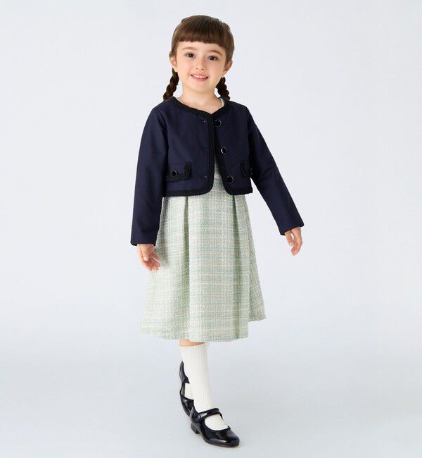 SHIPS Colors 「SHIPS Colors:〈手洗い可能〉110～130cm / オケージョン TR ジャケット」|ノーカラージャケット|