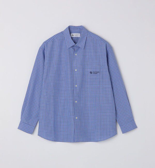 SHIPS「City Ambient Products: レギュラーカラー ブロード オーバー シャツ (長袖)」|シャツ・ブラウス|スカイブルー