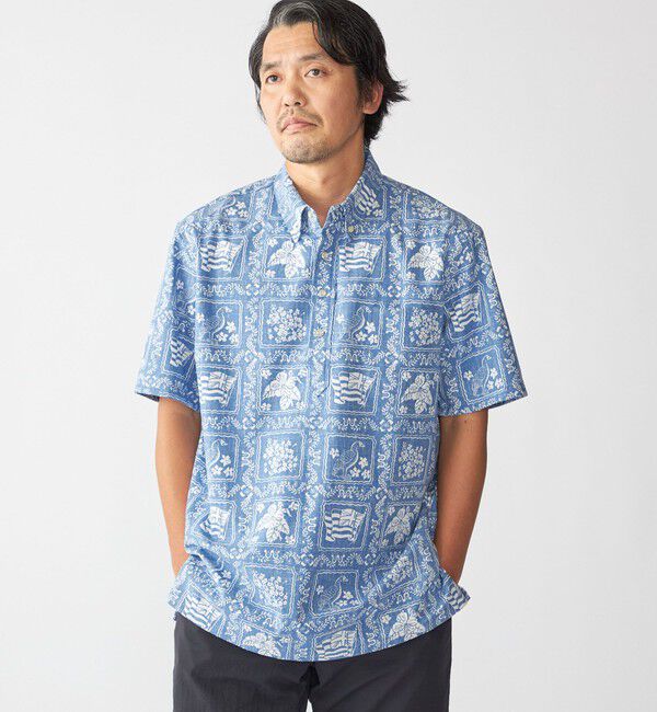 SHIPS「【SHIPS別注】Reyn Spooner: 50th ANNIV ラハイナ―セーラー プルオーバーシャツ」|シャツ・ブラウス|ライトブルー