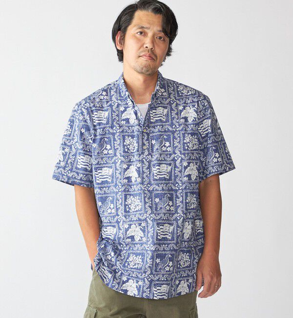 SHIPS「【SHIPS別注】Reyn Spooner: 50th ANNIV ラハイナ―セーラー プルオーバーシャツ」|シャツ・ブラウス|ネイビー