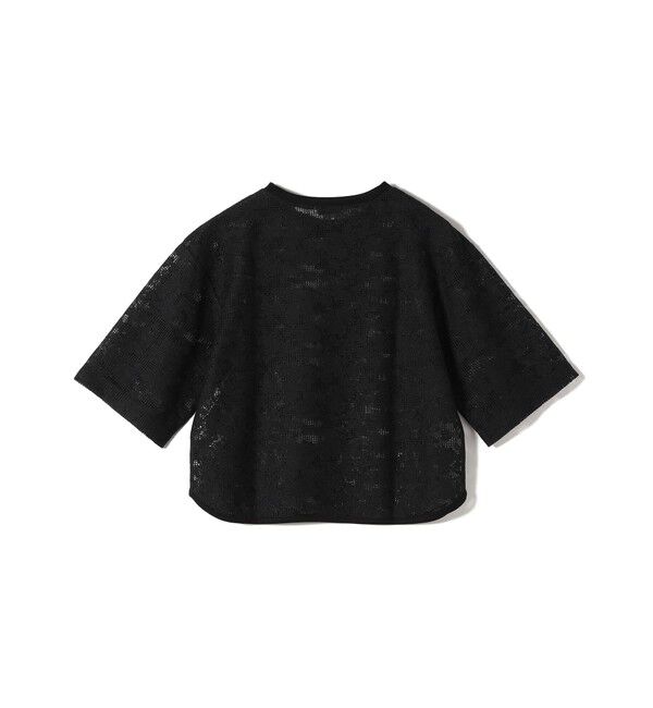 SHIPS for women「〈手洗い可能〉オーガニック コットン レース ショート スリーブ プルオーバー」|Tシャツ・カットソー|