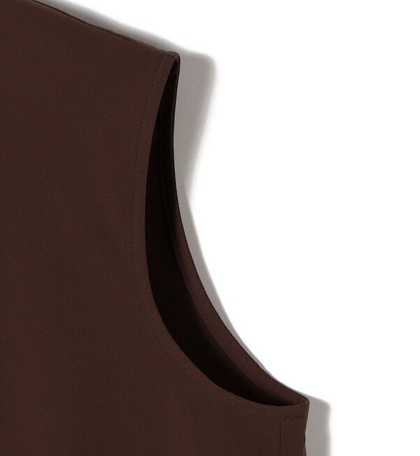 SHIPS for women「〈接触冷感 / 撥水加工〉TEX BRID(R)タフタ ギャザー ノースリーブ ブラウス」|シャツ・ブラウス|