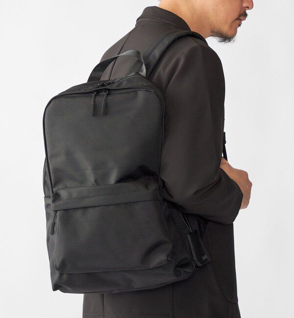 SHIPS「【WEB限定】SHIPS: ナイロン ビズ バックパック」|リュック|ブラック