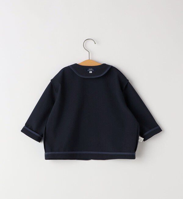 SHIPS KIDS「SHIPS KIDS:90cm / セレモニー ノーカラー ジャケット」|ノーカラージャケット|