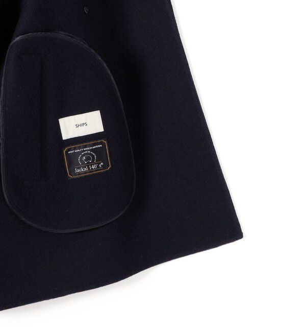 SHIPS for women「SUPER140 ダブル フェイス ショート コート」|ピーコート|