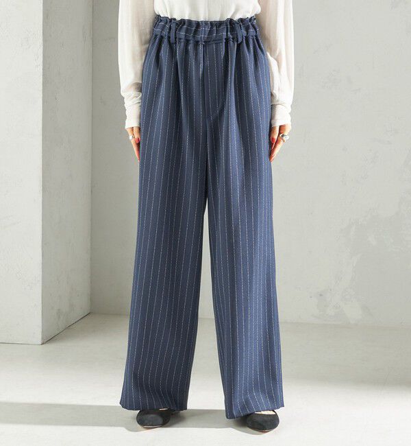 SHIPS for women「〈手洗い可能〉スラブ ツイル イージー スラックス パンツ」|スラックス|