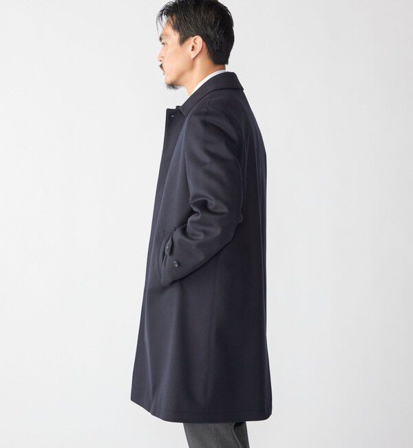 SHIPS「SHIPS: ネイビー ウール ビーバー ステンカラー コート」|ステンカラーコート|
