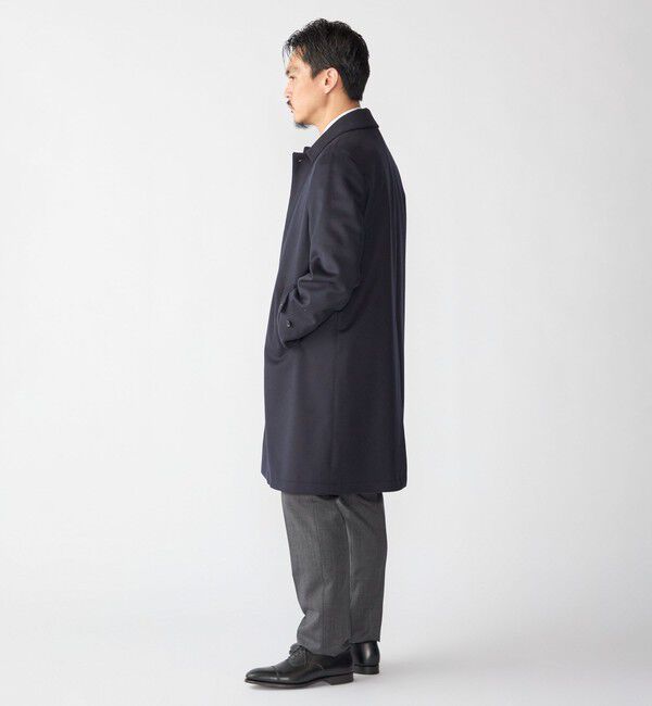 SHIPS「SHIPS: ネイビー ウール ビーバー ステンカラー コート」|ステンカラーコート|