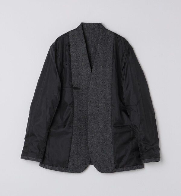 SHIPS Colors 「SHIPS Colors:T/W ツイード ノーカラー ジャケット(セットアップ対応可能)◇」|ノーカラージャケット|