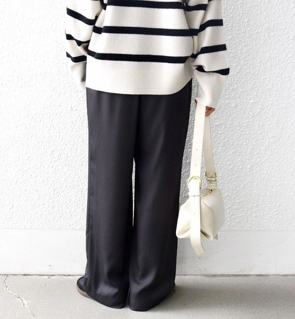 SHIPS for women「〈手洗い可能〉サテン ドロスト パンツ」|その他|