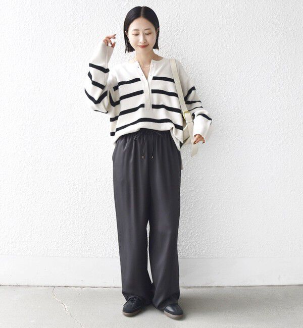 SHIPS for women「〈手洗い可能〉サテン ドロスト パンツ」|その他|