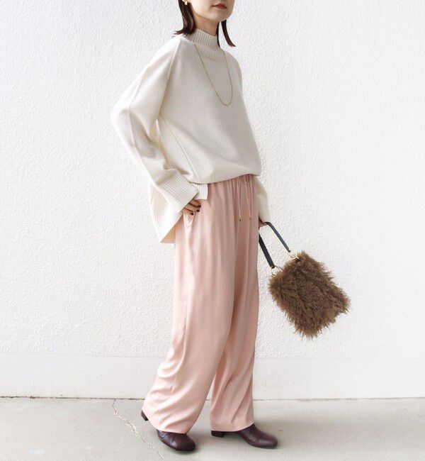 SHIPS for women「〈手洗い可能〉サテン ドロスト パンツ」|その他|