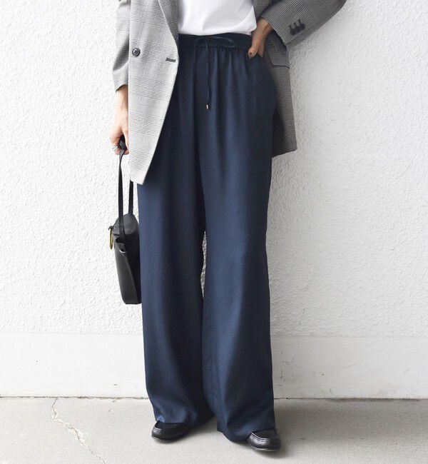 SHIPS for women「〈手洗い可能〉サテン ドロスト パンツ」|その他|