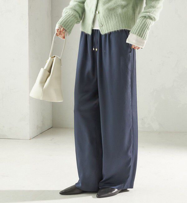 SHIPS for women「〈手洗い可能〉サテン ドロスト パンツ」|その他|