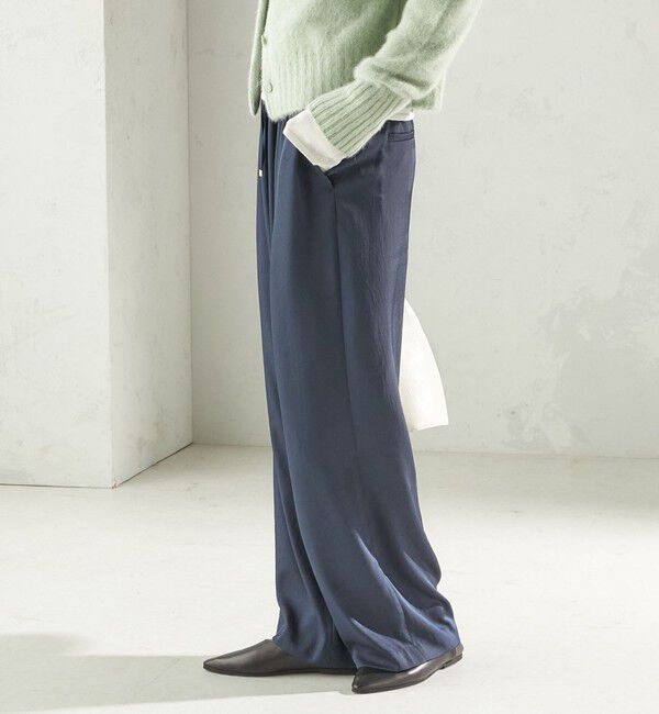 SHIPS for women「〈手洗い可能〉サテン ドロスト パンツ」|その他|