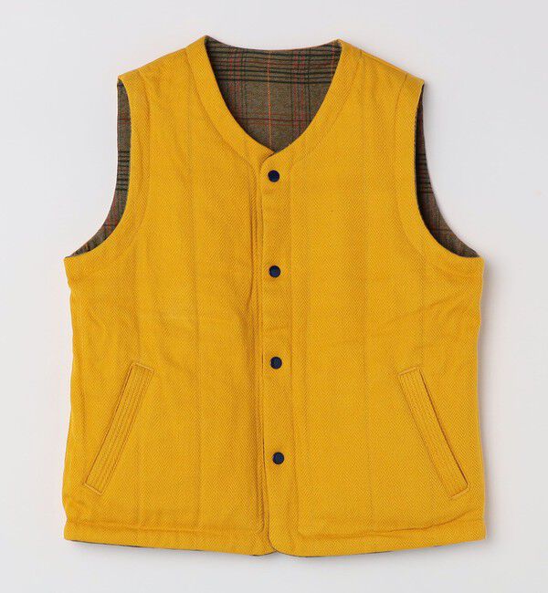 SHIPS「ORIGINAL MADRAS TRADING COMPANY: REVERSIBLE FLECKED WEAVE VEST」|ダウンベスト・ベスト|