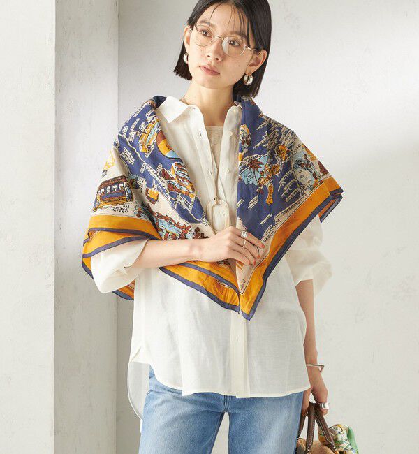 SHIPS for women「BINDU: スカーフ 100&times;100」|バンダナ・スカーフ|