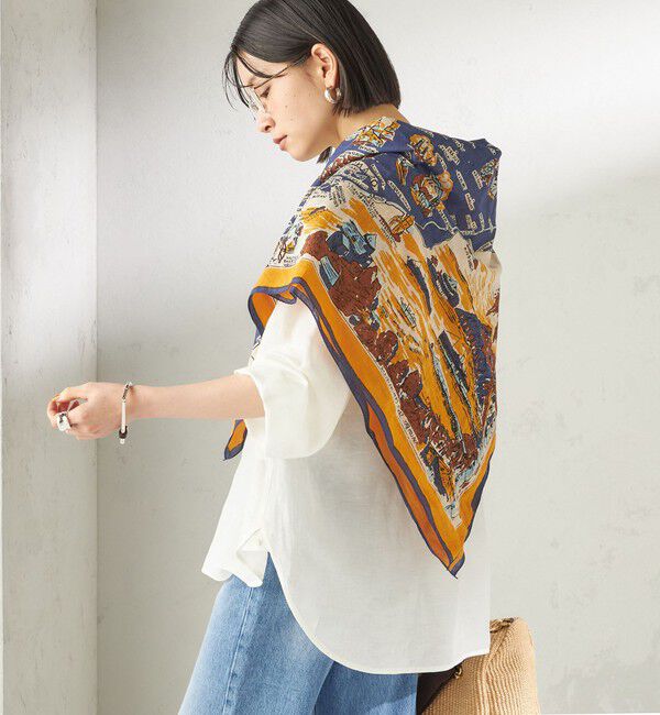 SHIPS for women「BINDU: スカーフ 100&times;100」|バンダナ・スカーフ|
