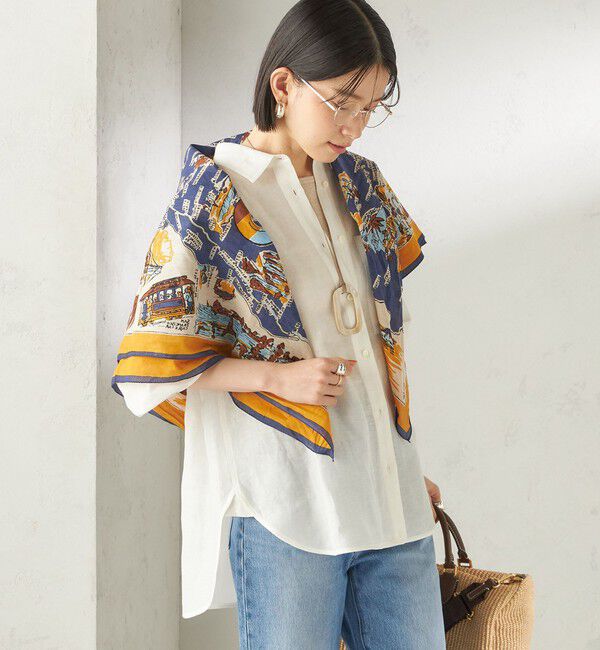 SHIPS for women「BINDU: スカーフ 100&times;100」|バンダナ・スカーフ|