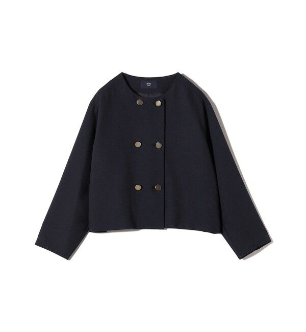 SHIPS Colors 「SHIPS Colors:〈手洗い可能〉ポリエステル/リネン スラブ ノーカラー ジャケット◇」|ノーカラージャケット|