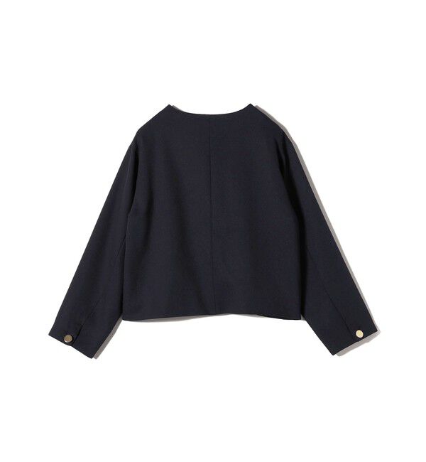 SHIPS Colors 「SHIPS Colors:〈手洗い可能〉ポリエステル/リネン スラブ ノーカラー ジャケット◇」|ノーカラージャケット|