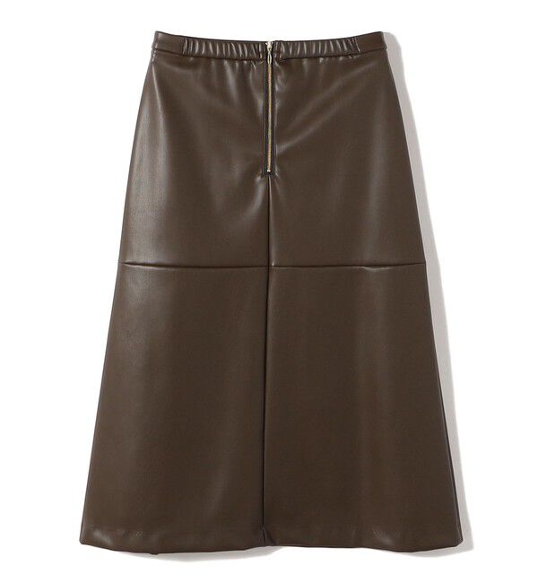 SHIPS for women「〈手洗い可能〉合成皮革 ウエスト ゴム スカート」|スカート|