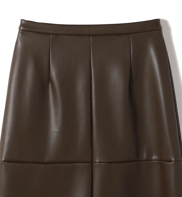 SHIPS for women「〈手洗い可能〉合成皮革 ウエスト ゴム スカート」|スカート|