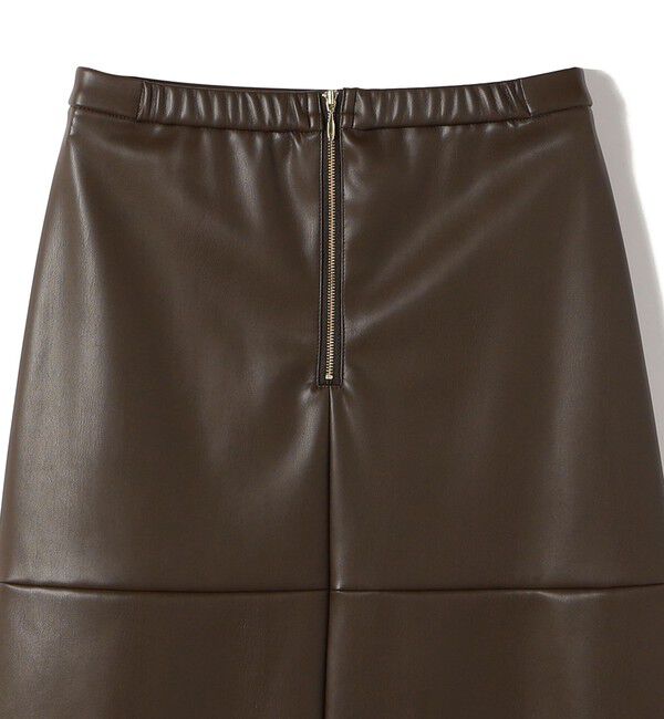 SHIPS for women「〈手洗い可能〉合成皮革 ウエスト ゴム スカート」|スカート|