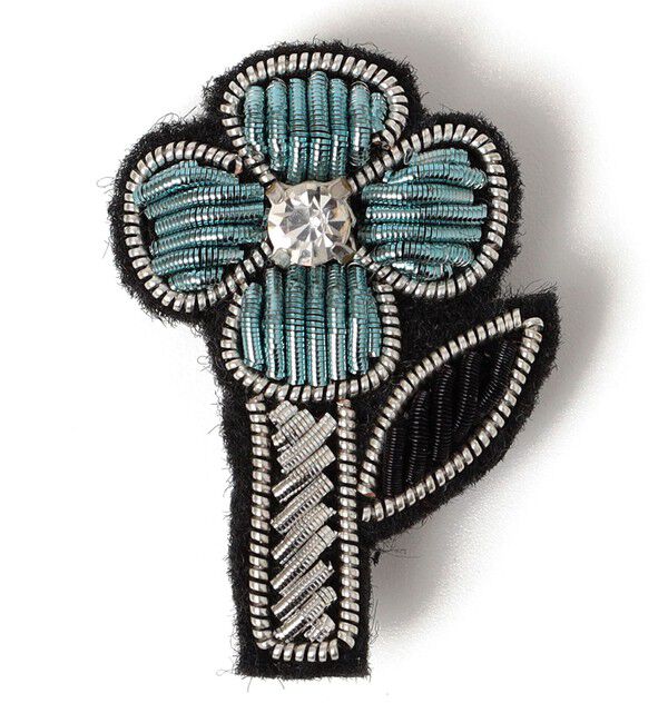 SHIPS for women「ANATHA:刺繍 ブローチ（モチーフ MIX 2）」|ブローチ・コサージュ|ナチュラル