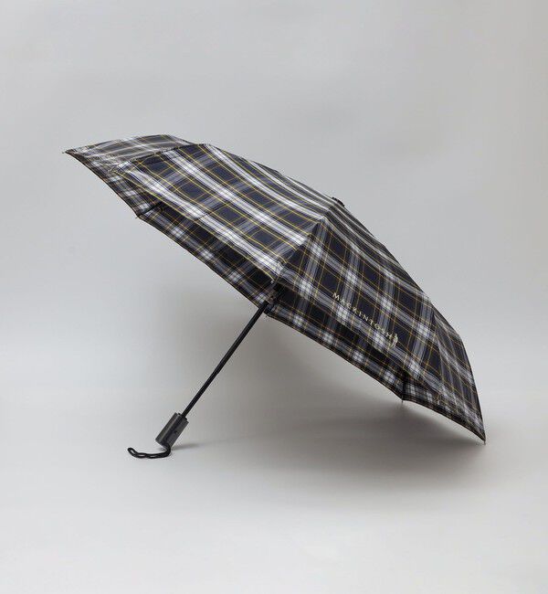 SHIPS「MACKINTOSH: AYR チェック 折り畳み傘」|傘|オリーブ