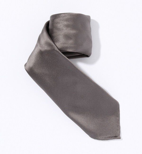 TOMORROWLAND GOODS「TOMORROWLAND シルク ソリッドタイ」|ネクタイ・蝶ネクタイ|グレー