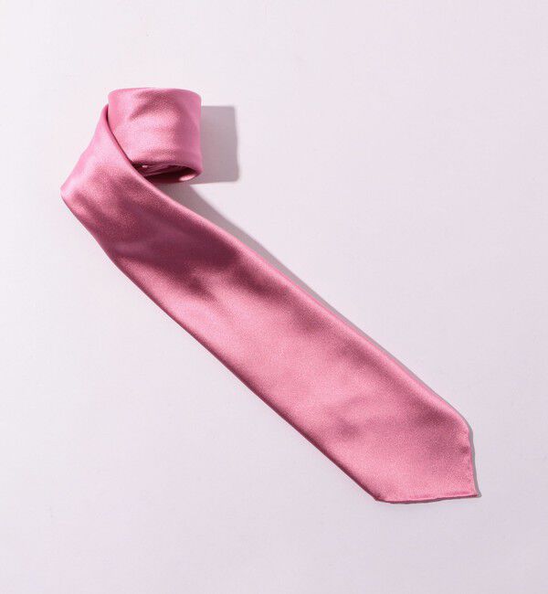 TOMORROWLAND GOODS「TOMORROWLAND シルク ソリッドタイ」|ネクタイ・蝶ネクタイ|33 ピンク
