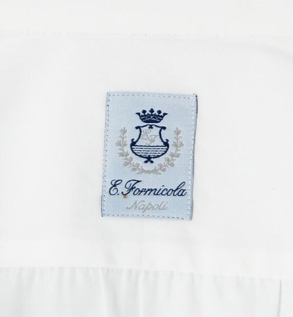 TOMORROWLAND BUYING WEAR「ERRICO FORMICOLA コットンサテン セミワイドカラー ドレスシャツ」|シャツ・ブラウス|