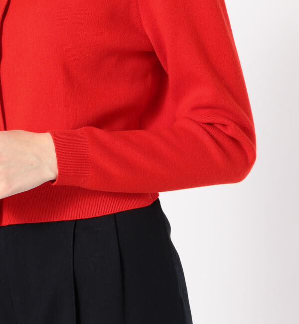 CABaN「コットンカシミヤ クルーネックカーディガン」|カーディガン|