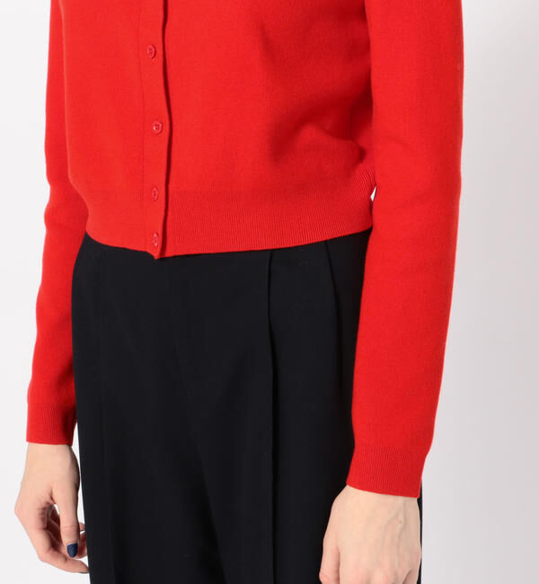 CABaN「コットンカシミヤ クルーネックカーディガン」|カーディガン|