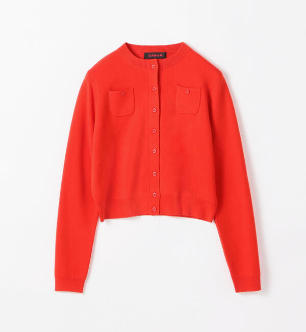 CABaN「コットンカシミヤ クルーネックカーディガン」|カーディガン|