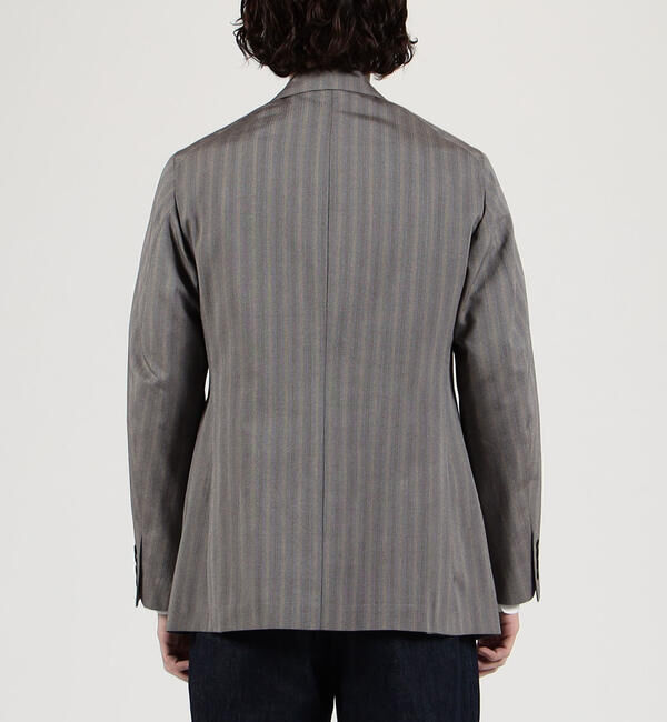 TOMORROWLAND MENS「シルクコットン ヘリンボーン ダブルブレステッド6Bジャケット」|テーラードジャケット|