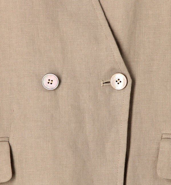 DES PRES「リネンファブリックコンビ ロングジレ」|ベスト・ジレ|