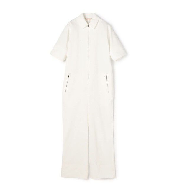 BACCA「コットンピケ ジップアップコンビネゾン」|ワンピース|11 ホワイト