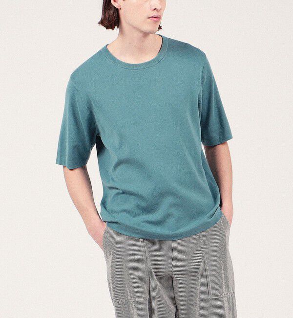 TOMORROWLAND MENS「TOMORROWLAND TRICOT シーアイランドコットン クルーネックプルオーバー」|ニット・セーター|