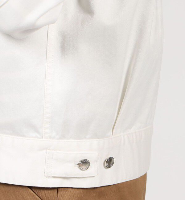 TOMORROWLAND MENS「コットンサテン トラッカージャケット」|ブルゾン・スタジャン|