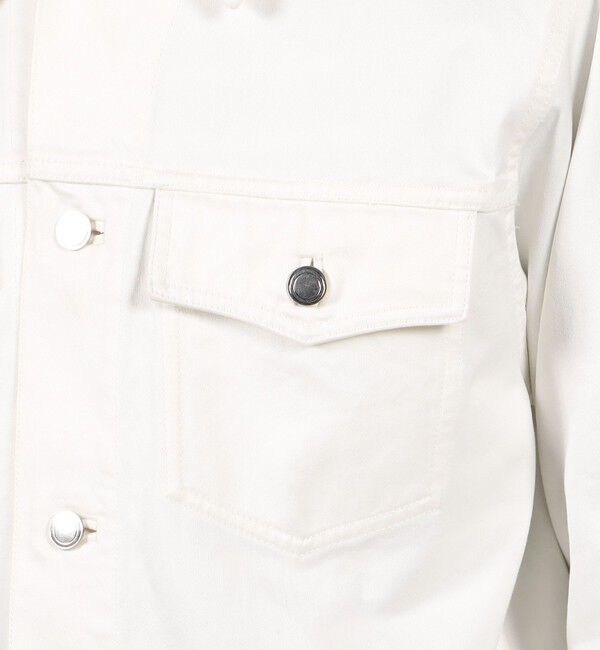 TOMORROWLAND MENS「コットンサテン トラッカージャケット」|ブルゾン・スタジャン|