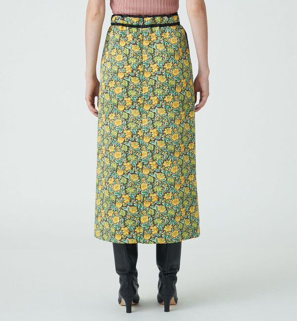 SOULEIADO「ポリエステルプリント ナローイージースカート」|スカート|