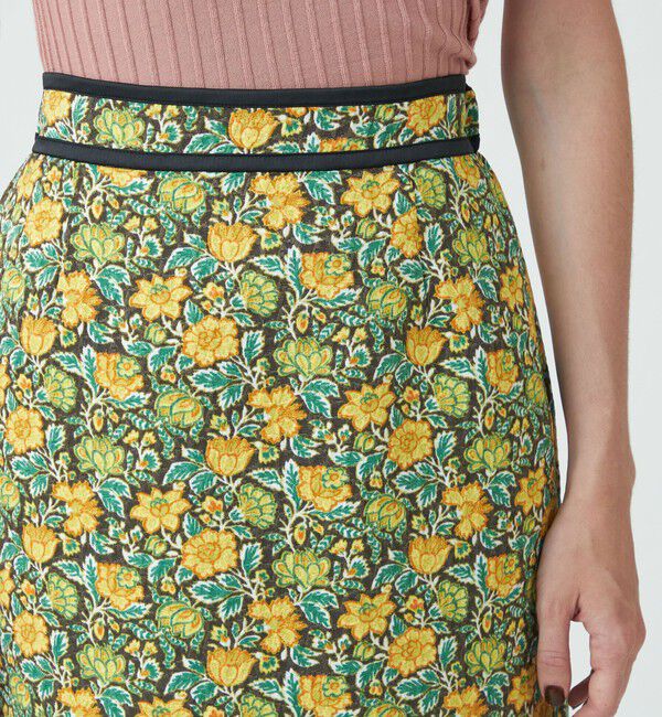 SOULEIADO「ポリエステルプリント ナローイージースカート」|スカート|