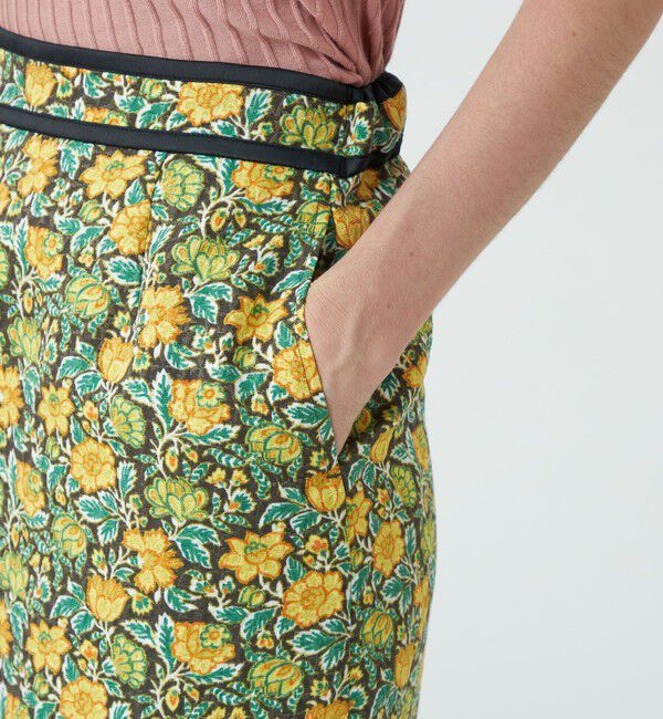 SOULEIADO「ポリエステルプリント ナローイージースカート」|スカート|